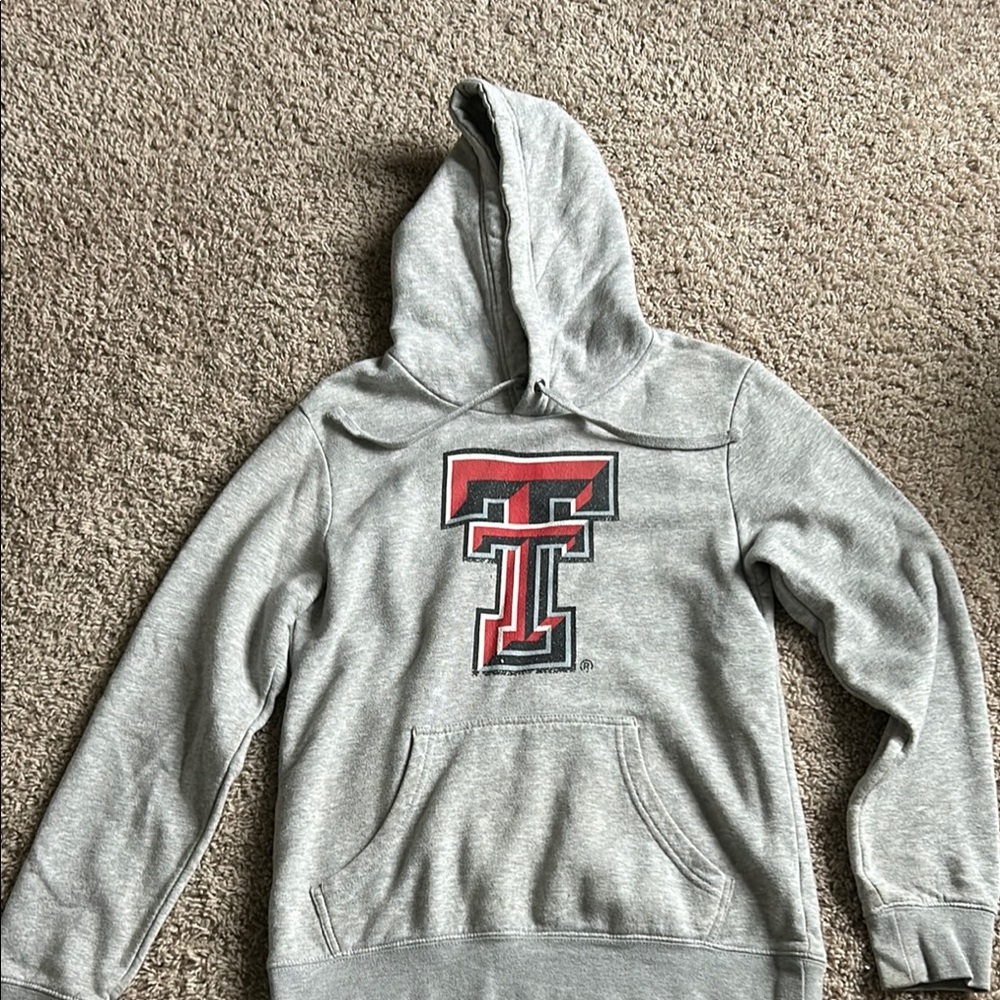 Fanatics Gray Hoodie with Red Logo